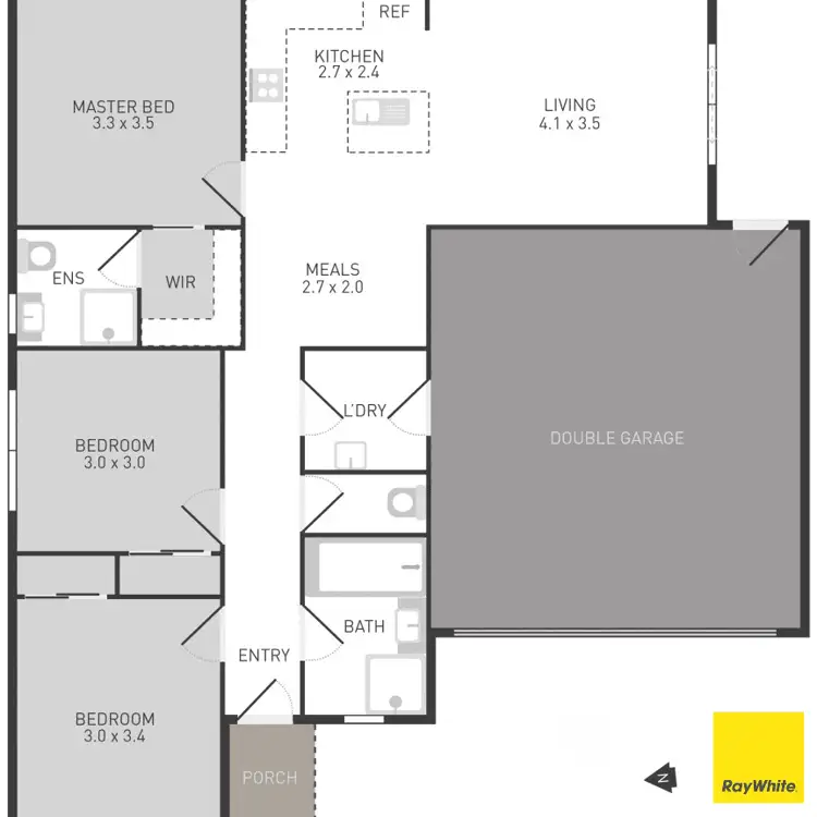 Floorplan of Homely house listing, 3 Union Street, Harkness VIC 3337