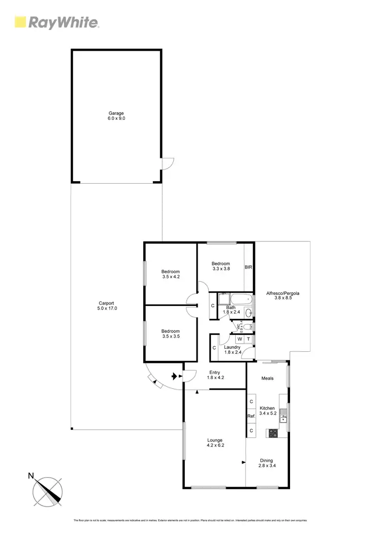 Floorplan of Homely house listing, 42 Fitzgerald Road, Sunshine West VIC 3020