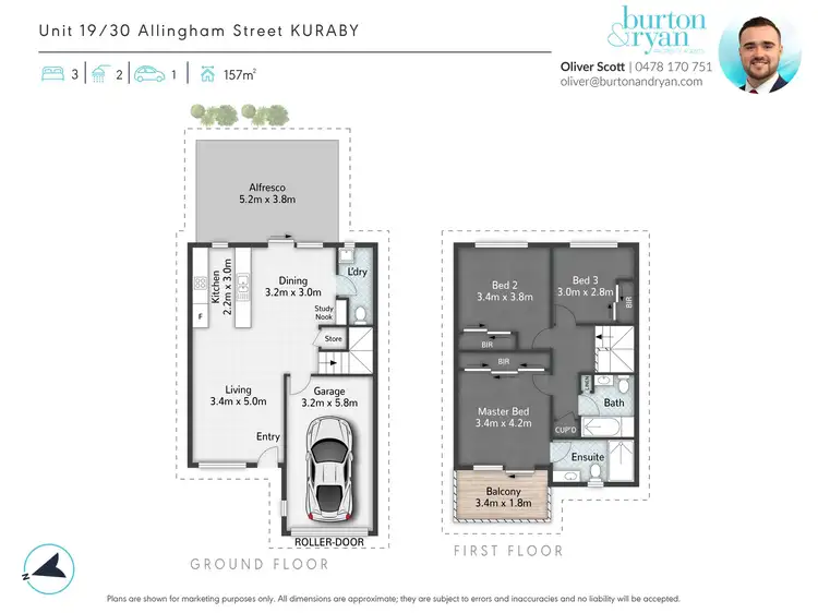 Floorplan of Homely townhouse listing, 19/30 Allingham Street, Kuraby QLD 4112