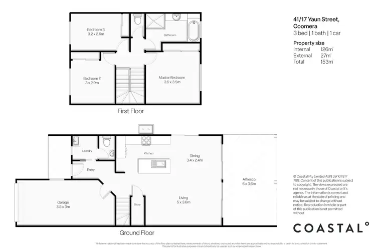 Floorplan of Homely townhouse listing, 41/17 Yaun Street, Coomera QLD 4209