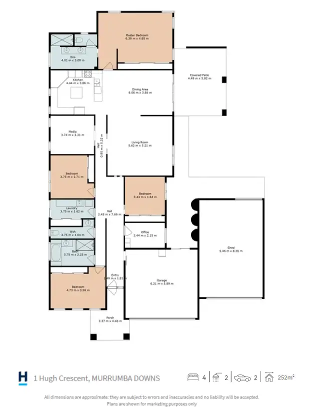 Floorplan of Homely house listing, 1 Hugh Crescent, Murrumba Downs QLD 4503