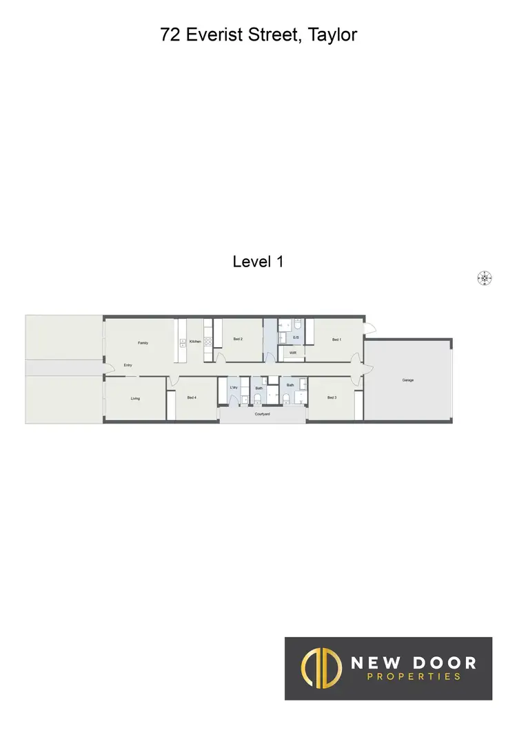Floorplan of Homely house listing, 72 Everist Street, Taylor ACT 2913