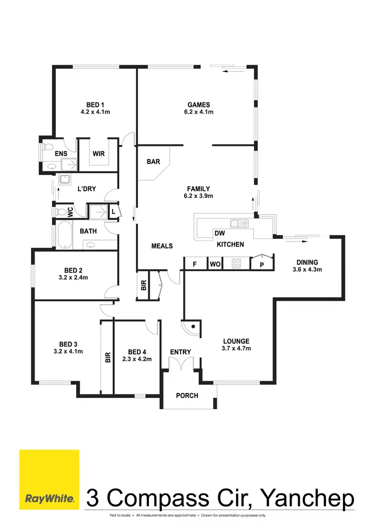Floorplan of Homely house listing, 3 Compass Circle, Yanchep WA 6035