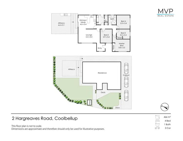 Floorplan of Homely house listing, 2 Hargreaves Road, Coolbellup WA 6163