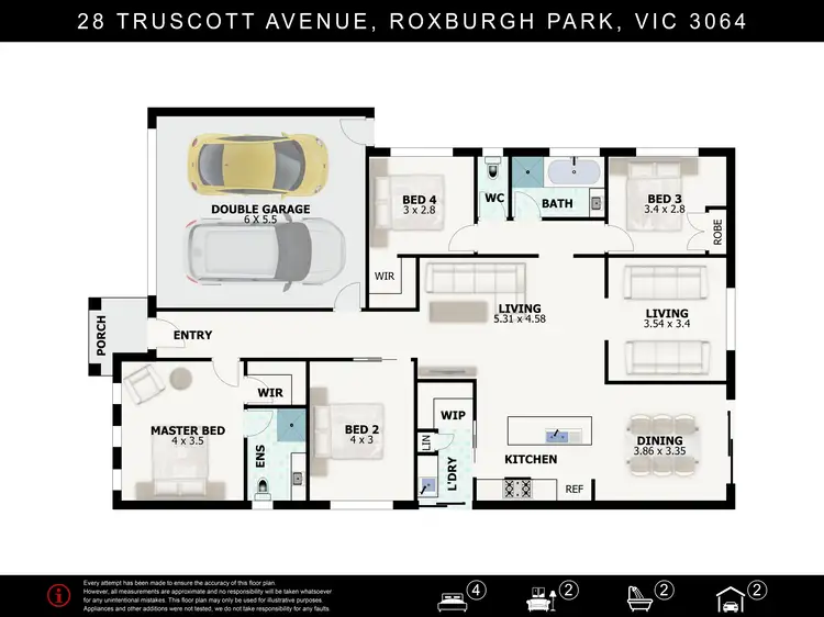 Floorplan of Homely house listing, 28 Truscott Avenue, Roxburgh Park VIC 3064