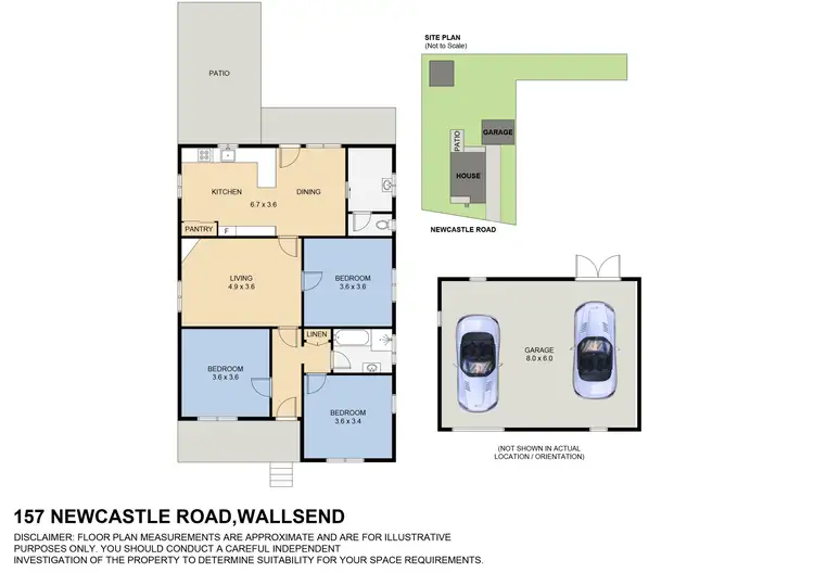 Floorplan of Homely house listing, 157 Newcastle Road, Wallsend NSW 2287