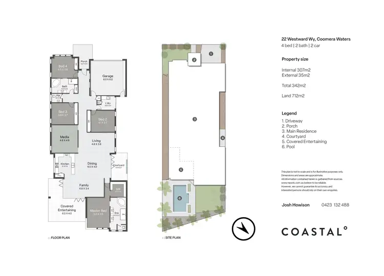 Floorplan of Homely house listing, 22 Westward Way, Coomera Waters QLD 4209