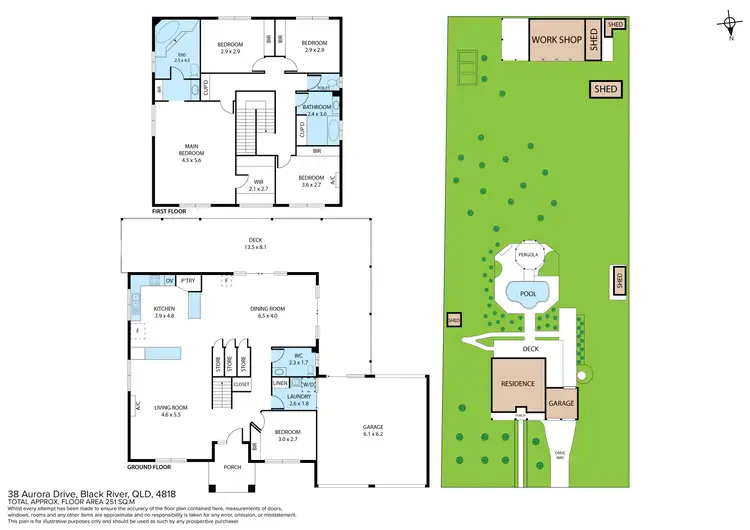 Floorplan of Homely house listing, 38 Aurora Drive, Black River QLD 4818