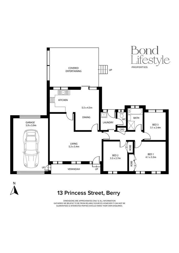 Floorplan of Homely house listing, 13 Princess Street, Berry NSW 2535