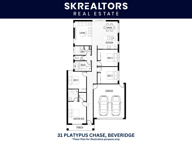Floorplan of Homely house listing, 31 Platypus Chase, Beveridge VIC 3753