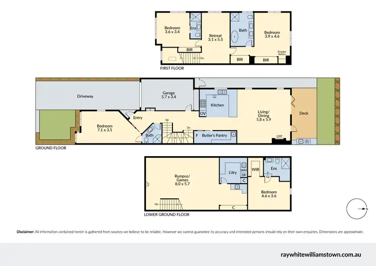Floorplan of Homely townhouse listing, 14 Croker Street, Newport VIC 3015