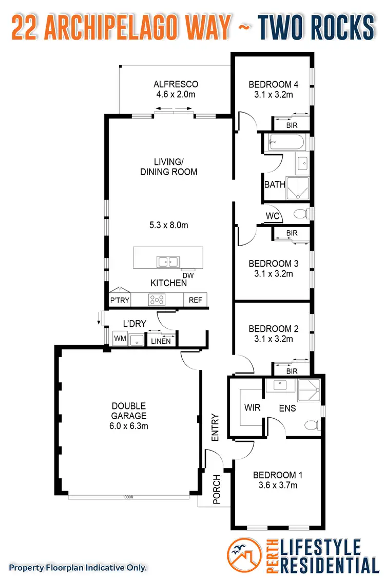 Floorplan of Homely house listing, 22 Archipelago Way, Two Rocks WA 6037