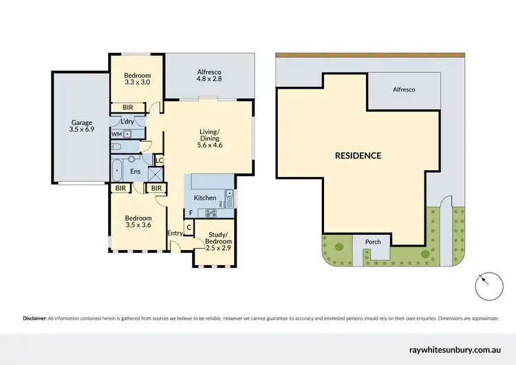 Floorplan of Homely unit listing, 3/54 Darbyshire Street, Sunbury VIC 3429