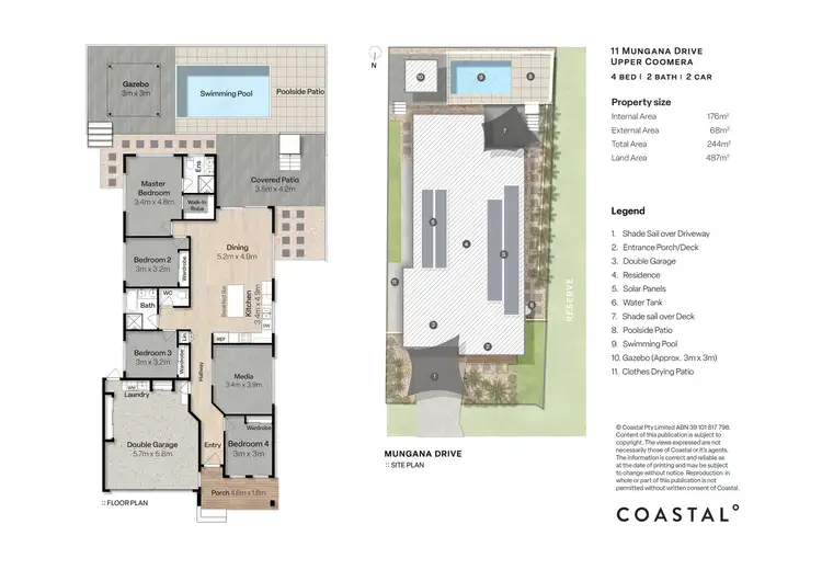 Floorplan of Homely house listing, 11 Mungana Drive, Upper Coomera QLD 4209