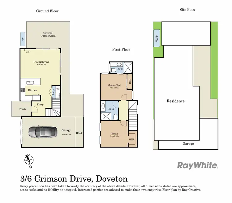 Floorplan of Homely townhouse listing, 3/6 Crimson Drive, Doveton VIC 3177