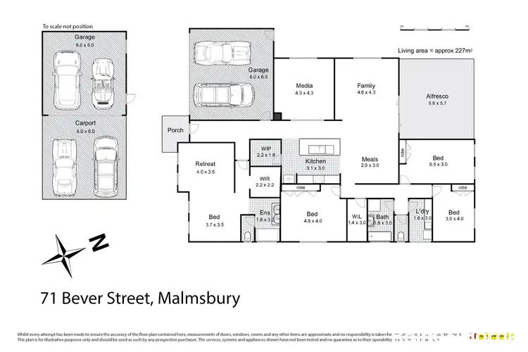 Floorplan of Homely house listing, 71 Bever Street, Malmsbury VIC 3446