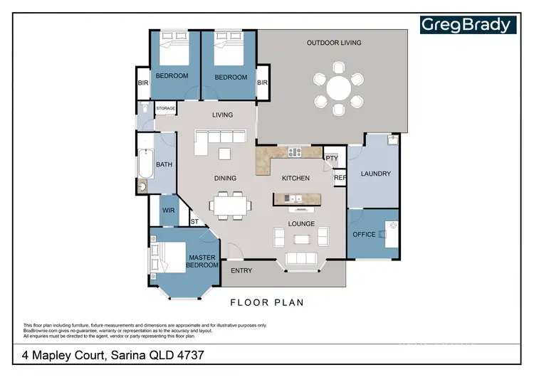 Floorplan of Homely house listing, 4 Mapley Court, Sarina QLD 4737
