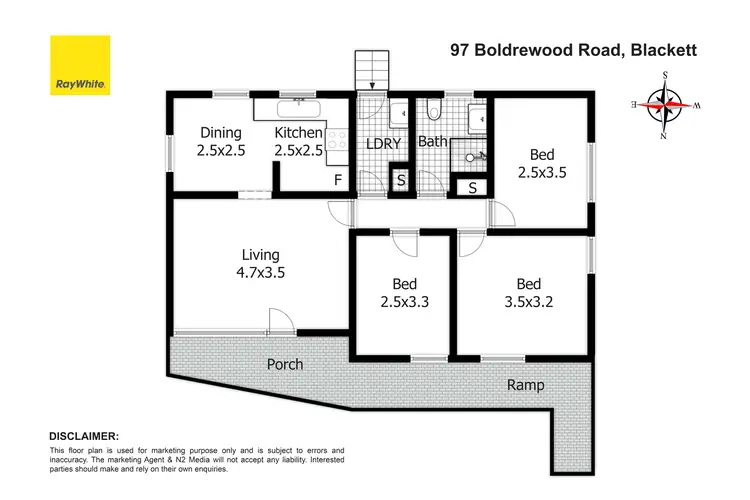 Floorplan of Homely house listing, 97 Boldrewood Road, Blackett NSW 2770