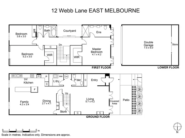 Floorplan of Homely townhouse listing, 12 Webb Lane, East Melbourne VIC 3002