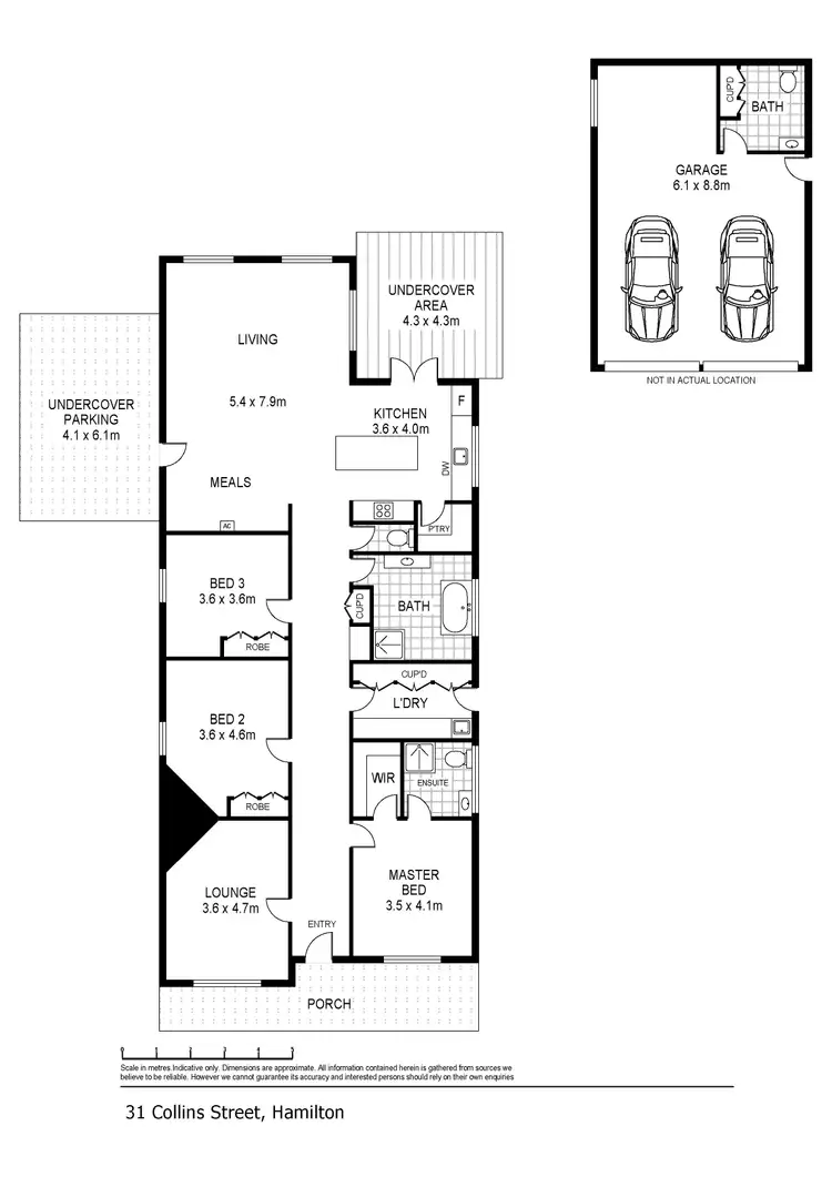 Floorplan of Homely house listing, 31 Collins Street, Hamilton VIC 3300