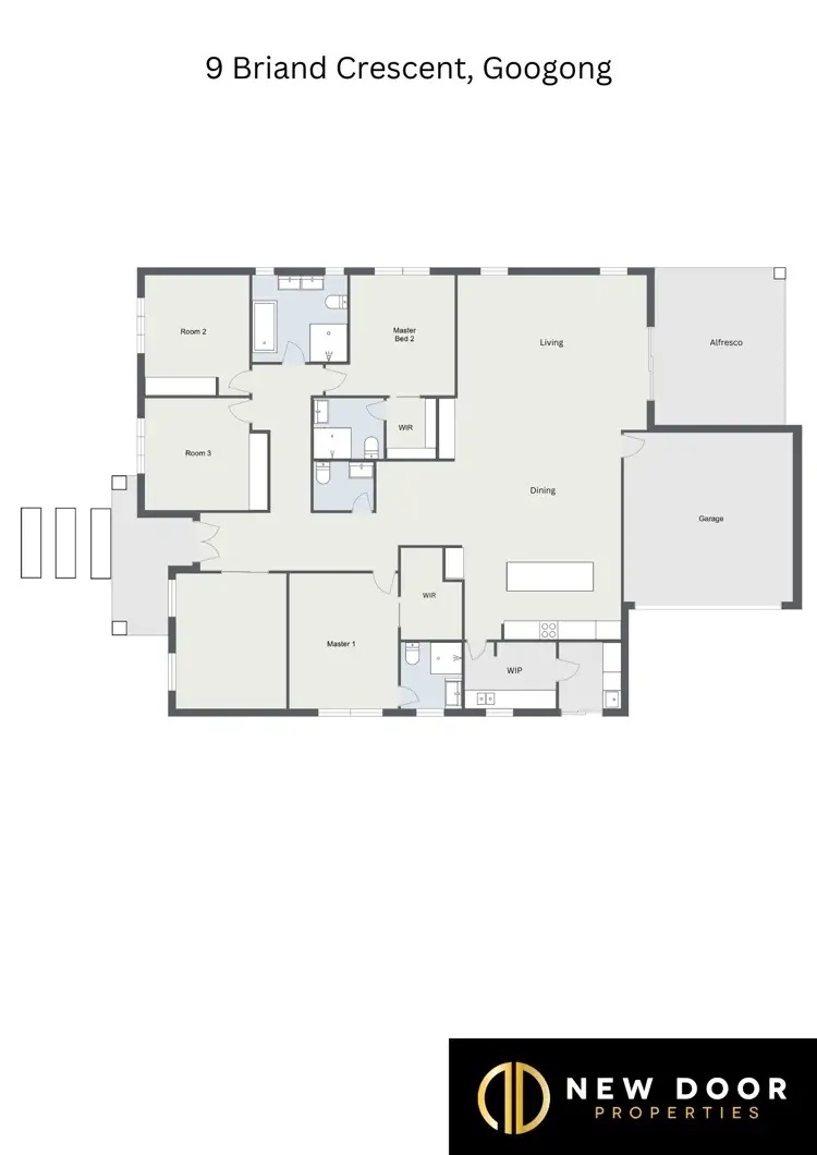 Floorplan of Homely house listing, 9 Briand Crescent, Googong NSW 2620