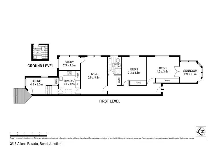 Floorplan of Homely apartment listing, 3/16 Allens Parade, Bondi Junction NSW 2022