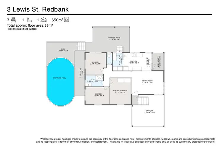 Floorplan of Homely house listing, 3 Lewis Street, Redbank QLD 4301