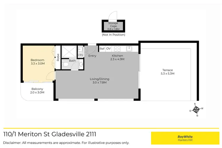 Floorplan of Homely apartment listing, 110/1 Meriton Street, Gladesville NSW 2111