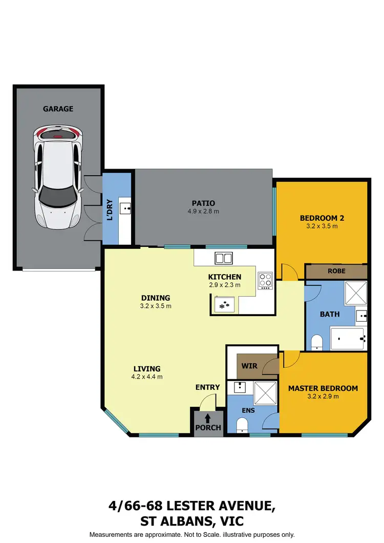 Floorplan of Homely house listing, 4/66-68 Lester Avenue, St Albans VIC 3021