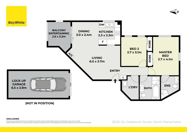 Floorplan of Homely apartment listing, 18/30-34 Gladstone Street, North Parramatta NSW 2151