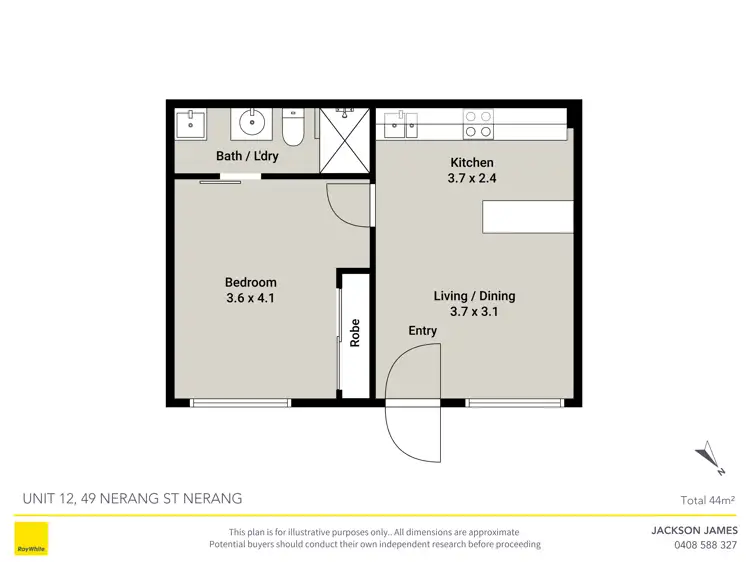 Floorplan of Homely unit listing, 12/49 Nerang Street, Nerang QLD 4211