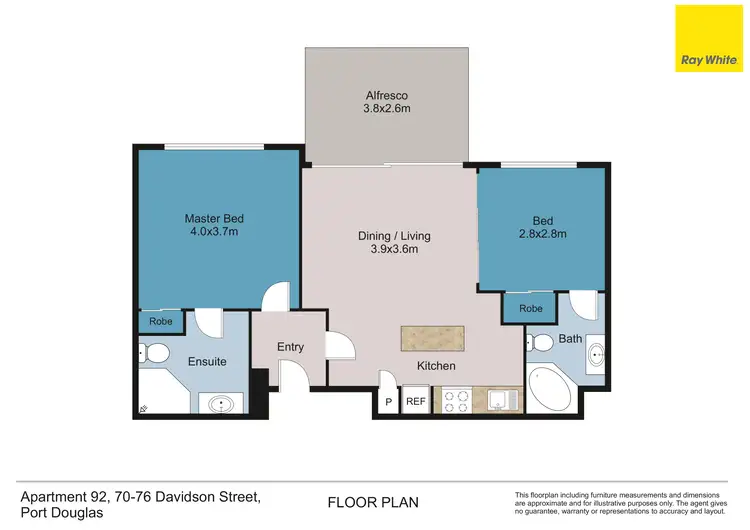 Floorplan of Homely apartment listing, 92/70-76 Davidson Street, Port Douglas QLD 4877