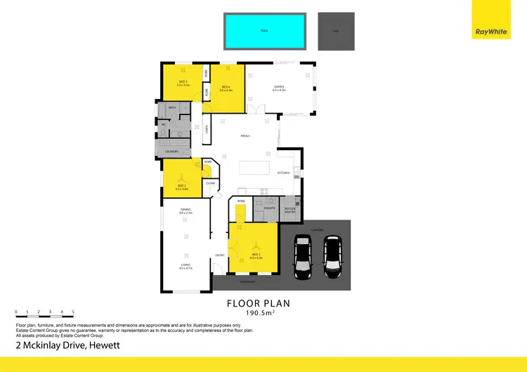 Floorplan of Homely house listing, 2 McKinlay Drive, Hewett SA 5118
