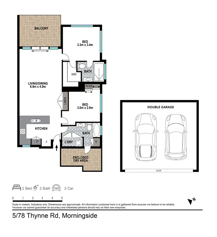 Floorplan of Homely unit listing, 5/78 Thynne Road, Morningside QLD 4170