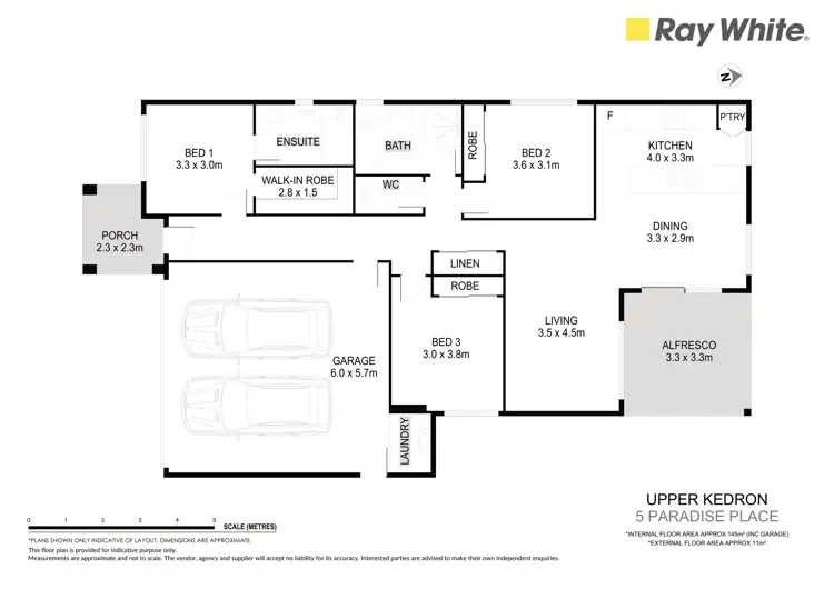 Floorplan of Homely house listing, 5 Paradise Place, Upper Kedron QLD 4055