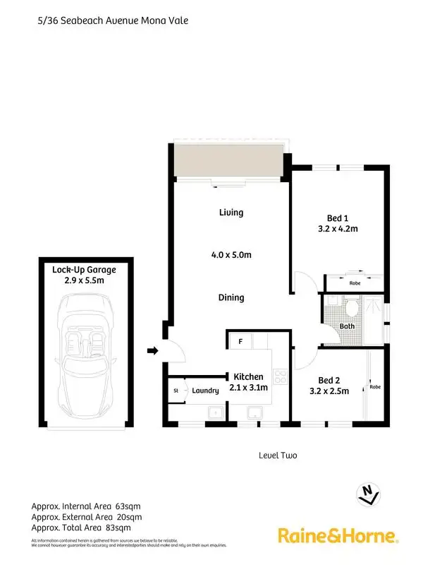 Floorplan of Homely apartment listing, 5/36 Seabeach Avenue, Mona Vale NSW 2103