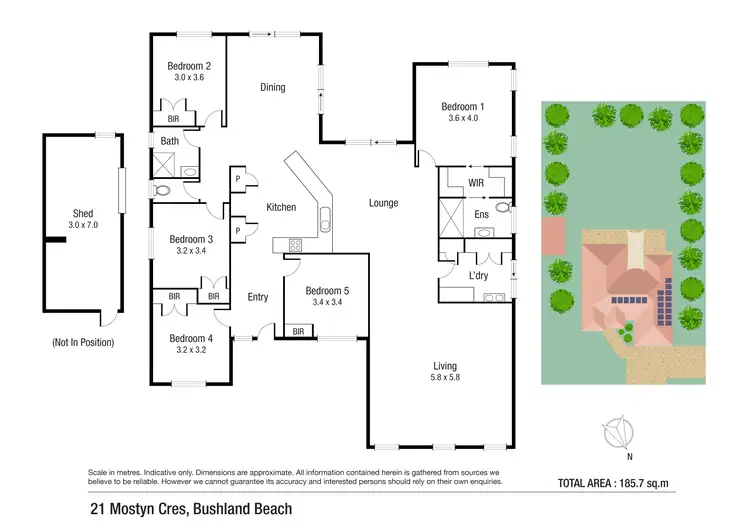 Floorplan of Homely house listing, 21 Mostyn Crescent, Bushland Beach QLD 4818