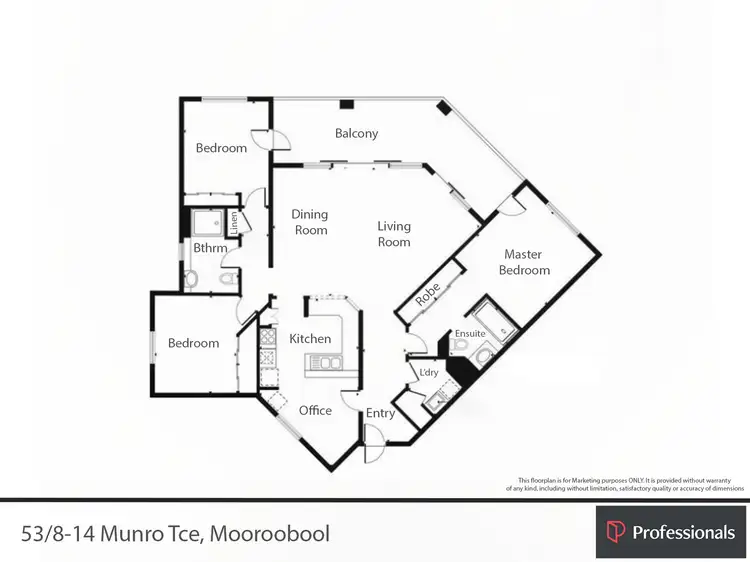 Floorplan of Homely apartment listing, 53/8-14 Munro Terrace, Mooroobool QLD 4870
