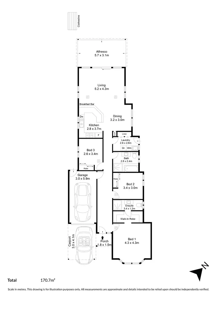 Floorplan of Homely house listing, 399A North East Road, Hillcrest SA 5086