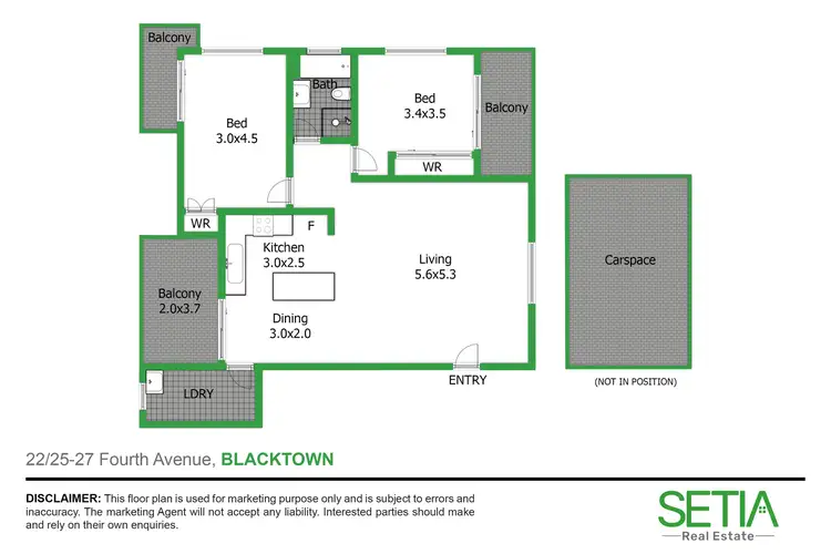 Floorplan of Homely apartment listing, 22/25-27 Fourth Avenue, Blacktown NSW 2148