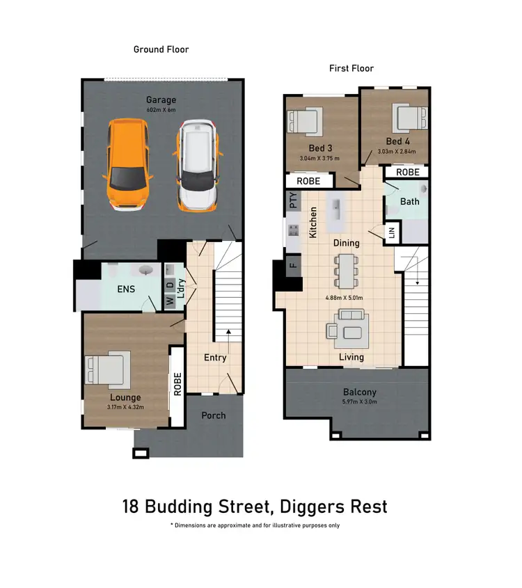 Floorplan of Homely house listing, 18 Budding Street, Diggers Rest VIC 3427