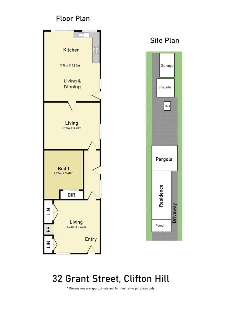 Floorplan of Homely house listing, 32 Grant Street, Clifton Hill VIC 3068