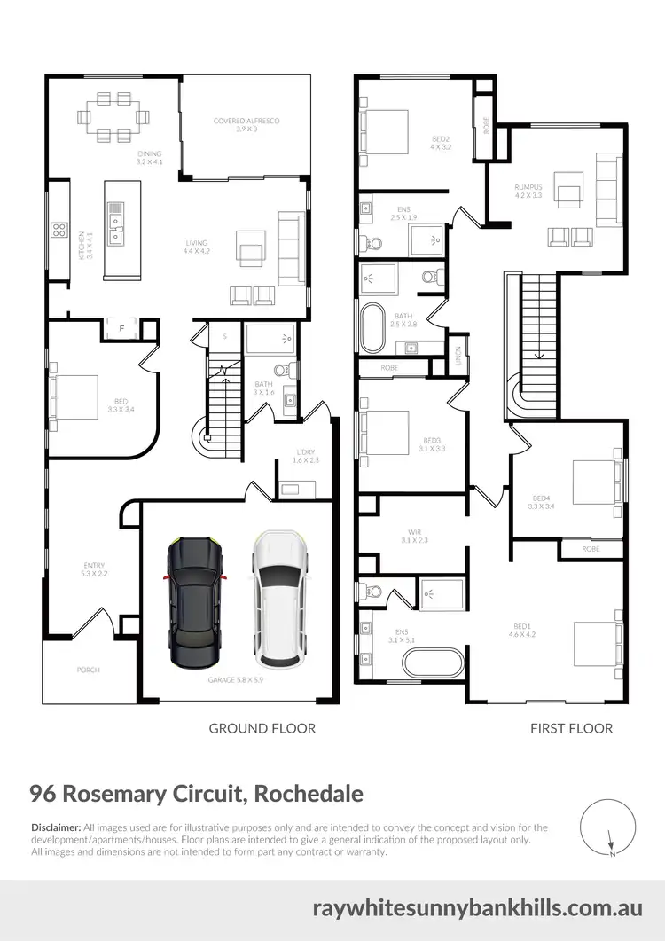 Floorplan of Homely house listing, 96 Rosemary Circuit, Rochedale QLD 4123