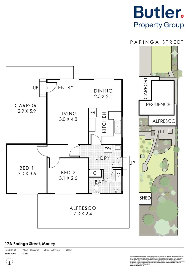 Floorplan of Homely house listing, 17A Paringa Street, Morley WA 6062