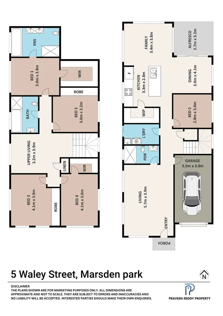 Floorplan of Homely house listing, 5 Waley Street, Marsden Park NSW 2765