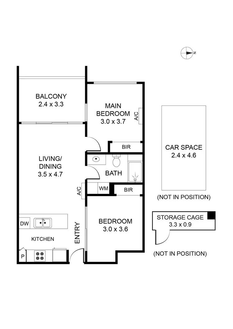 Floorplan of Homely apartment listing, 204/10 Stanley Street, Collingwood VIC 3066