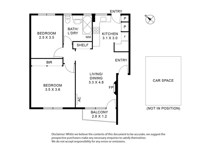 Floorplan of Homely apartment listing, 3/22 Westbury Street, St Kilda East VIC 3183