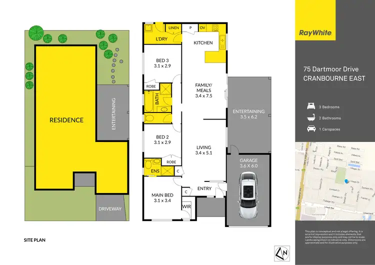 Floorplan of Homely house listing, 75 Dartmoor Drive, Cranbourne East VIC 3977