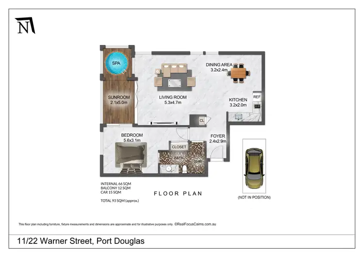 Floorplan of Homely apartment listing, 11/22 Warner Street, Port Douglas QLD 4877