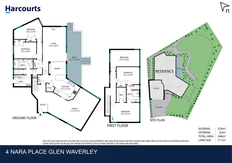 Floorplan of Homely house listing, 4 Nara Place, Glen Waverley VIC 3150